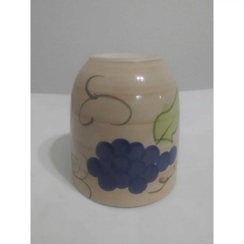 Royal Norfolk Large Fruit Pattern Greenbrier Coffee Cup Int'l Hand‎ Painted